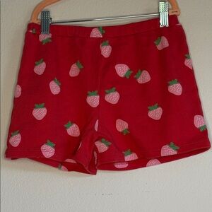 The Beaufort Bonnet Company Red Strawberry Print Kids Shorts